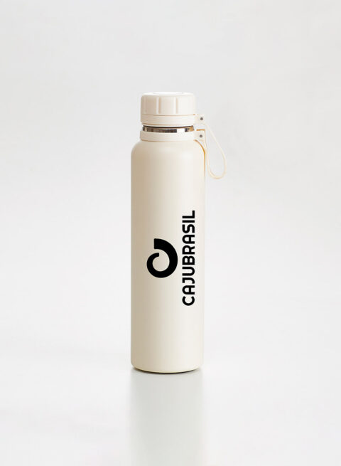 Brazilian Fashion Fitness | CajuBrasil - Accessories, Thermal Bottle with Drink Infuser, Off White